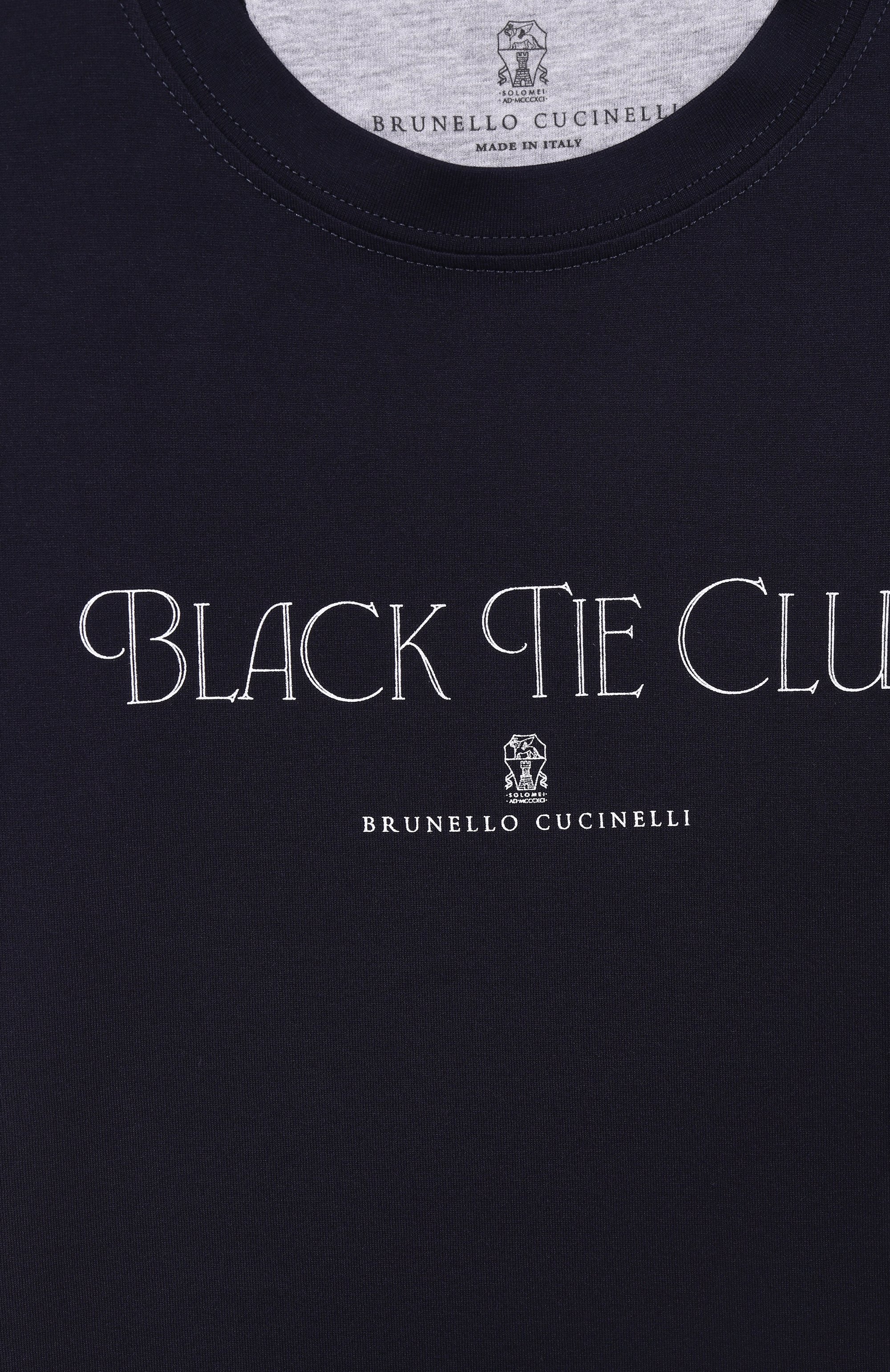 Хлопковая футболка BRUNELLO CUCINELLI, арт. B0B13S154B, фото 3