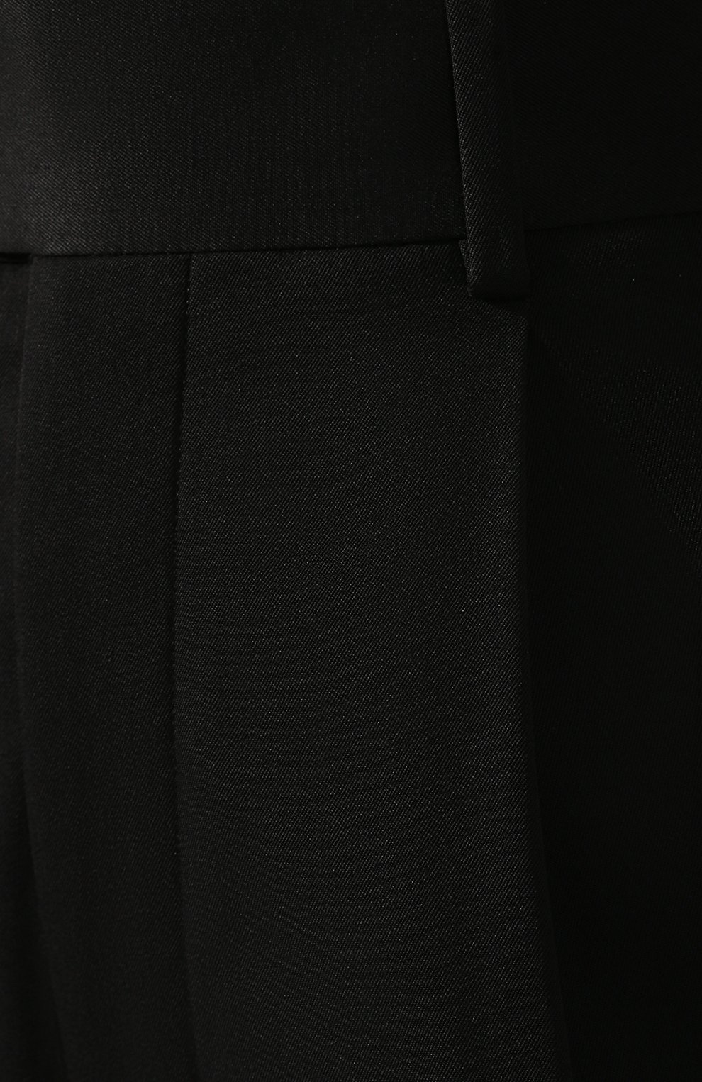 Шерстяные брюки SAINT LAURENT черного цвета по цене 104500 руб., арт. 576644/Y173Q, фото 5 Шерстяные брюки SAINT LAURENT, арт. 576644/Y173Q, фото 5