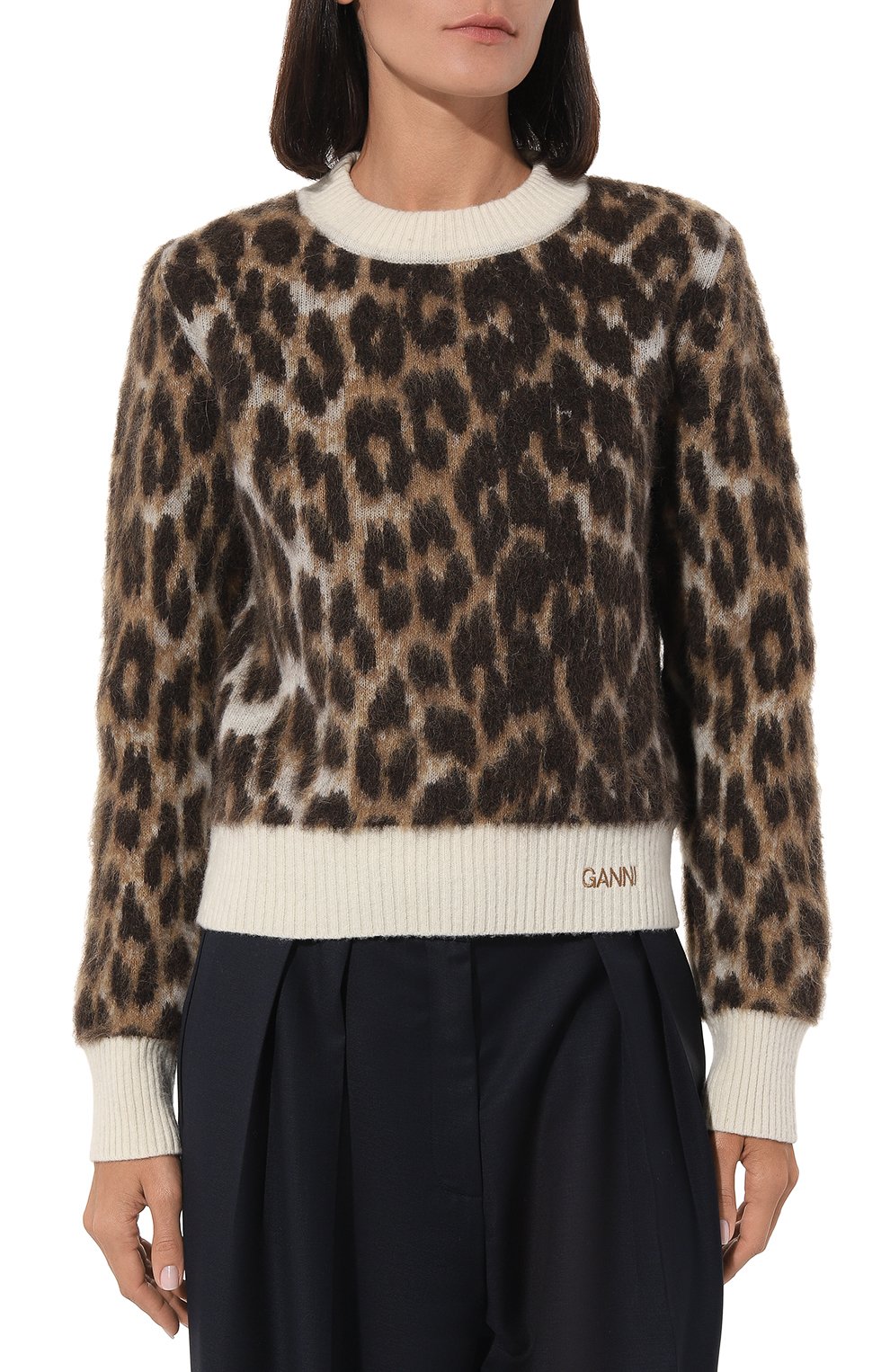 Шерстяной свитер GANNI, арт. K1774, фото 3