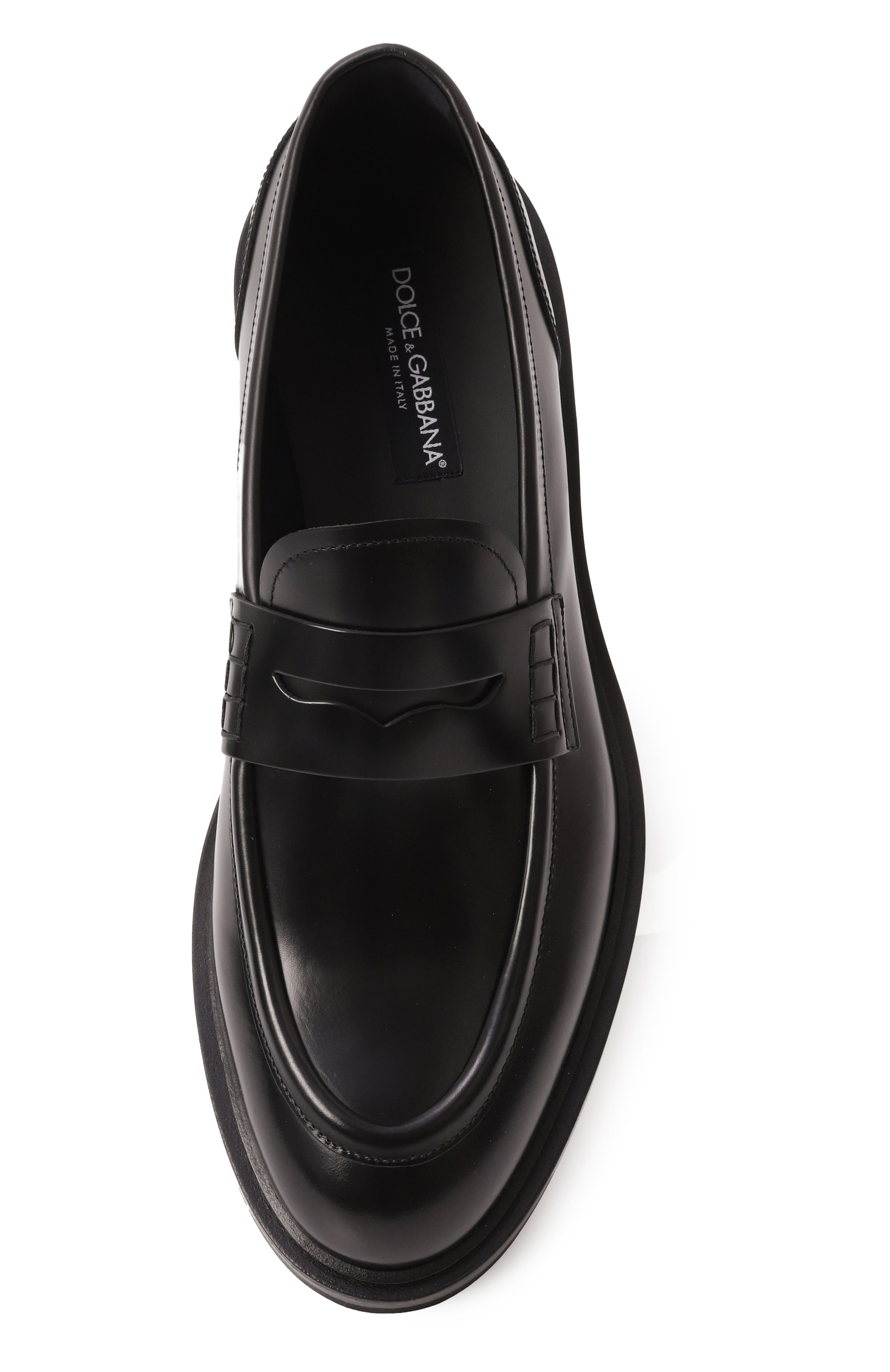 Кожаные пенни-лоферы DOLCE & GABBANA, арт. A30267/A1203, фото 6