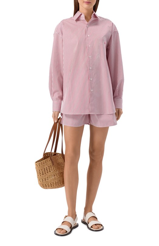 Хлопковая рубашка Paramidonna CR26VSSB-1 Бордовый  CR26VSSB-1 Фото 2