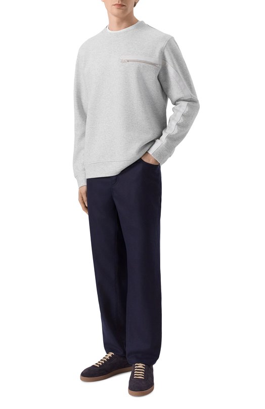 Свитшот из шерсти и кашемира MVST M25.1PM.H001/15951 Серый  M25.1PM.H001/15951 Фото 2