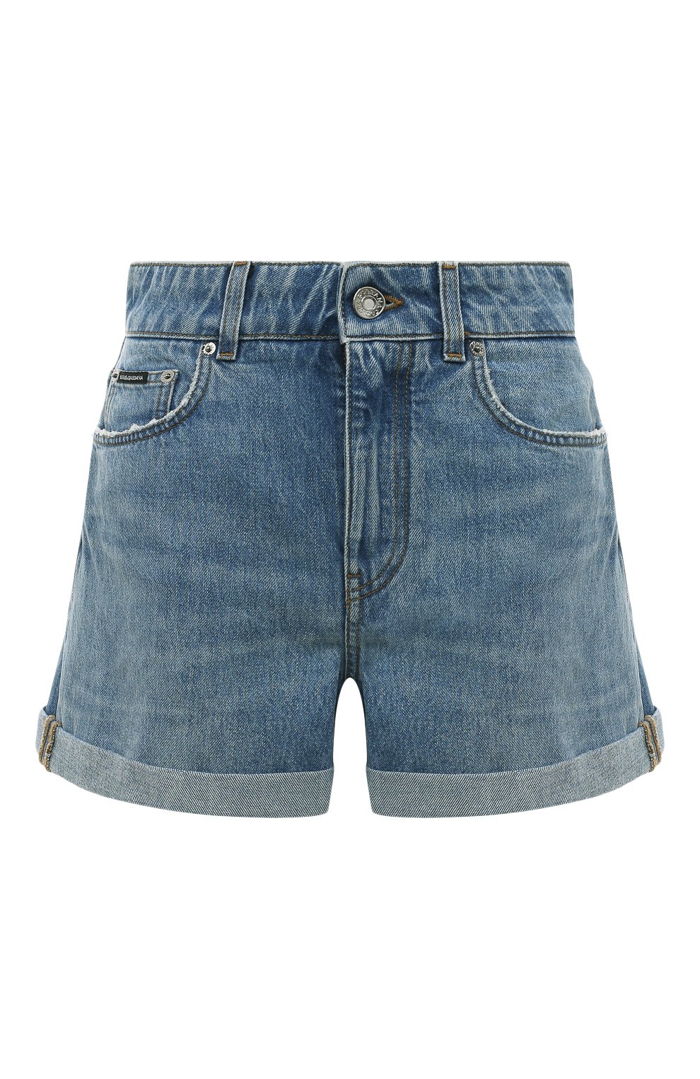 Джинсовые шорты DOLCE & GABBANA голубого цвета по цене 75000 руб., арт. FTCZPD/G8JU5, фото 1 Джинсовые шорты DOLCE & GABBANA, арт. FTCZPD/G8JU5, фото 1