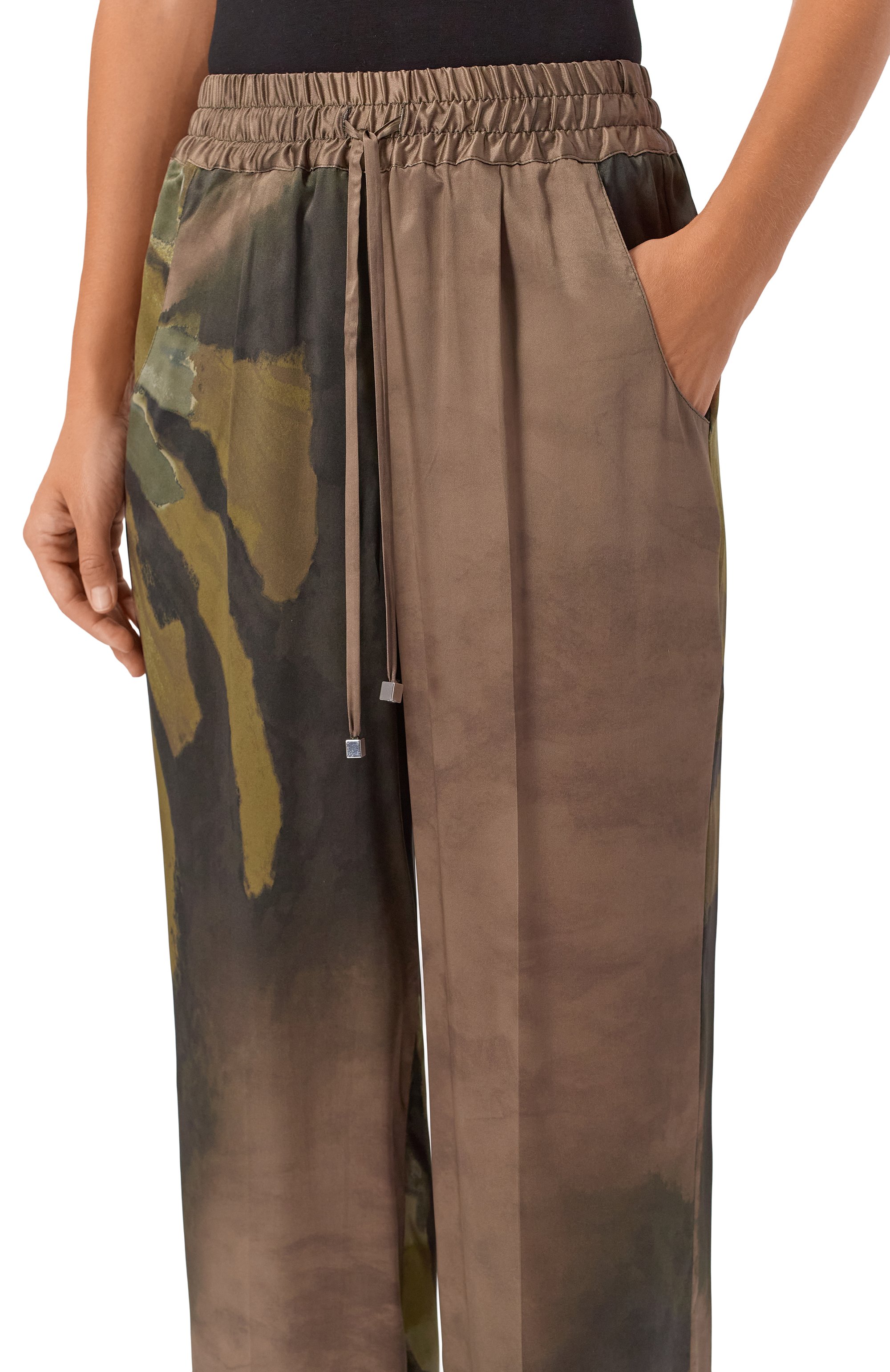 Шелковые брюки KITON, арт. D48122K0585G03, фото 5