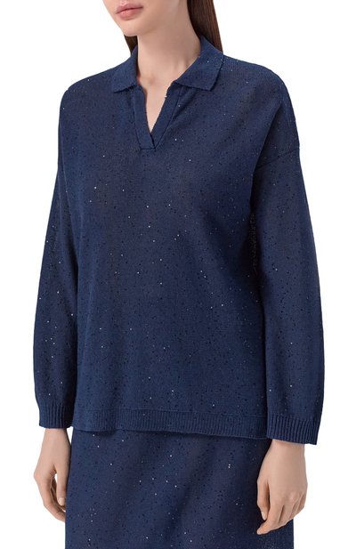 Поло изо льна и хлопка ANTONELLI FIRENZE, арт. 41781Q/01625, фото 3