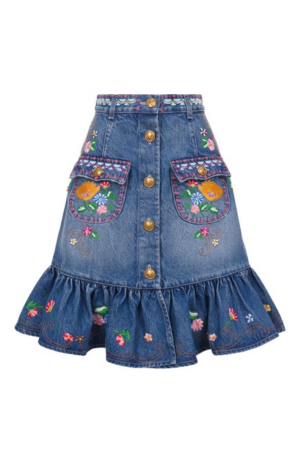 Женская джинсовая юбка VALENTINO, арт. 6B3DD19H94T