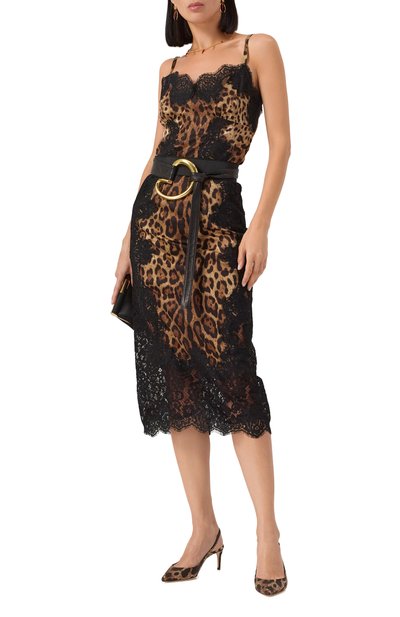 Юбка из хлопка и шелка DOLCE & GABBANA, арт. F4BHCT/FSAXY, фото 2