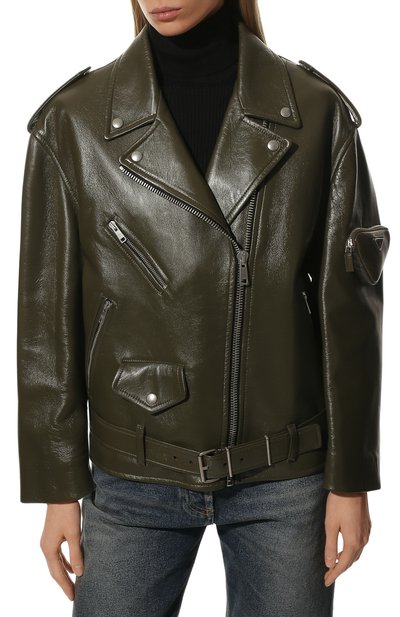 Кожаная куртка PRADA, арт. 58A081-1ZFE-F0161, фото 3