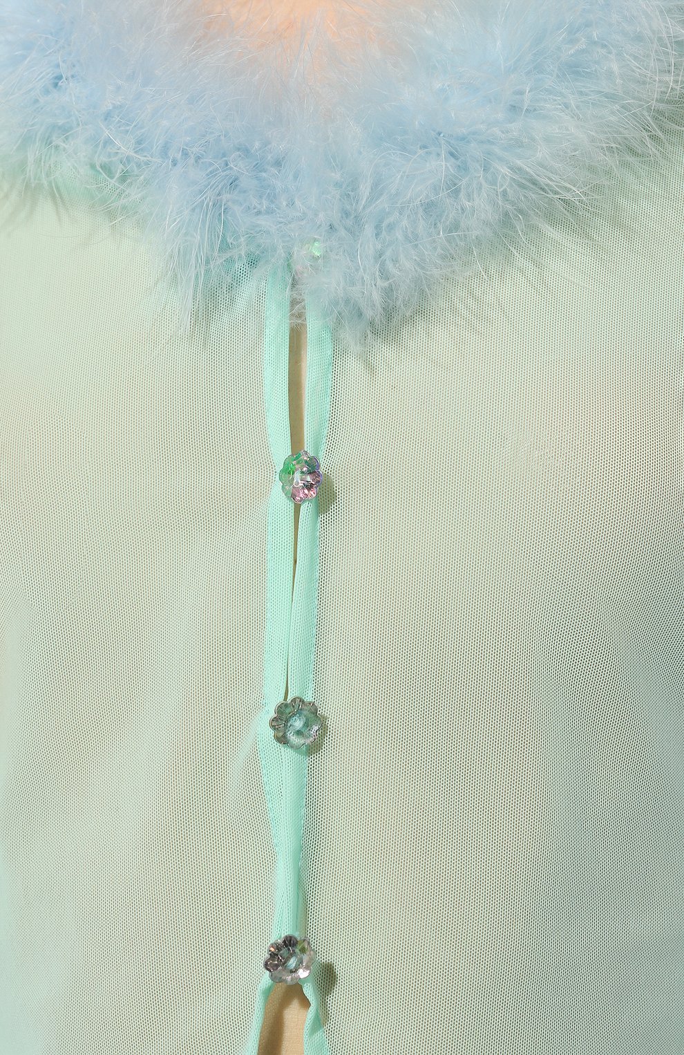 Топ SUBTERRANEI бирюзового цвета по цене 27500 руб., арт. P23subss23-020, фото 5 Топ SUBTERRANEI, арт. P23subss23-020, фото 5