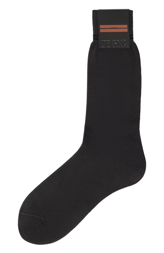 Хлопковые носки Zegna N4V40/021 Серый N4V40/021
