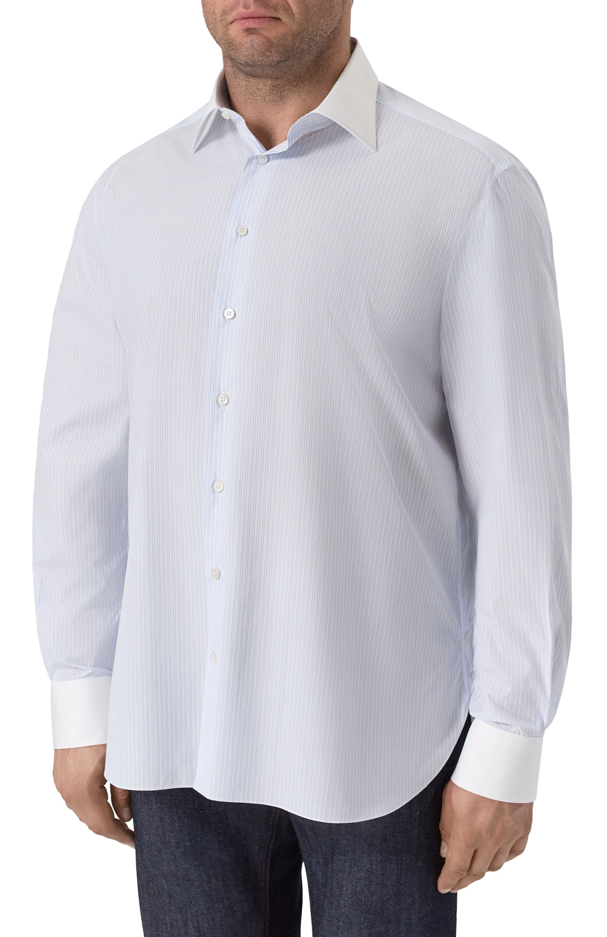 Хлопковая сорочка STEFANO RICCI, арт. MC003686/BN3009, фото 3