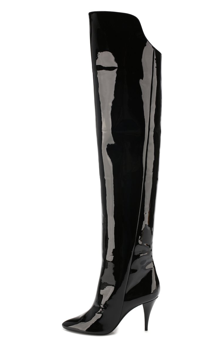 Кожаные ботфорты kiki SAINT LAURENT, арт. 592346/1K500, фото 3