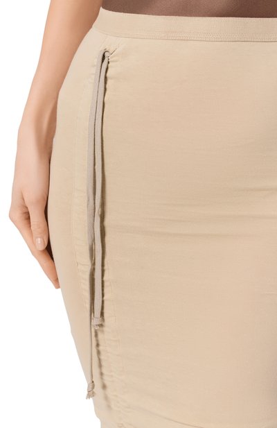 Хлопковая юбка RICK OWENS, арт. RP01F6339/JA, фото 5