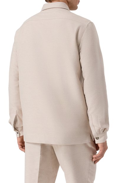 Рубашка из хлопка и кашемира PAUL&SHARK, арт. 15313346, фото 4