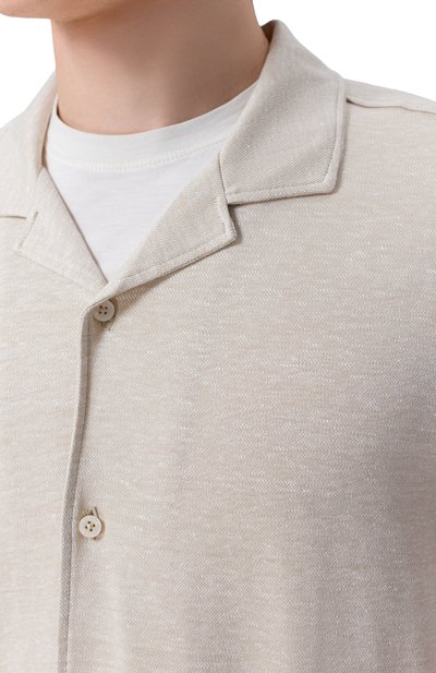 Рубашка изо льна и хлопка BOSS, арт. 50559165, фото 5