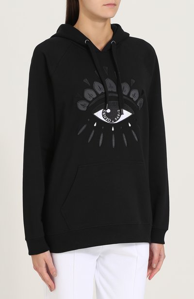Хлопковая толстовка с капюшоном и вышивкой KENZO, арт. F762SW8834XC, фото 3