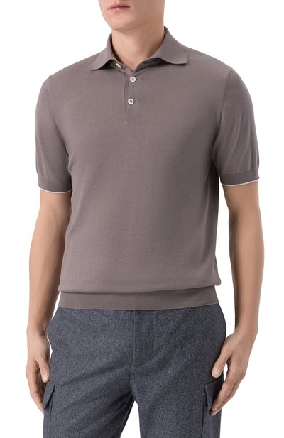 Хлопковое поло BRUNELLO CUCINELLI, арт. M29800125, фото 3