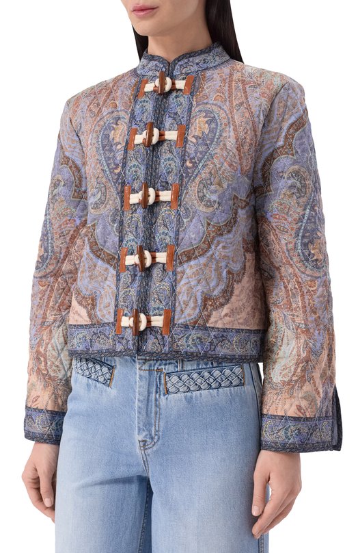 Хлопковый жакет Zimmermann 6084JRS262 Разноцветный  6084JRS262 Фото 3