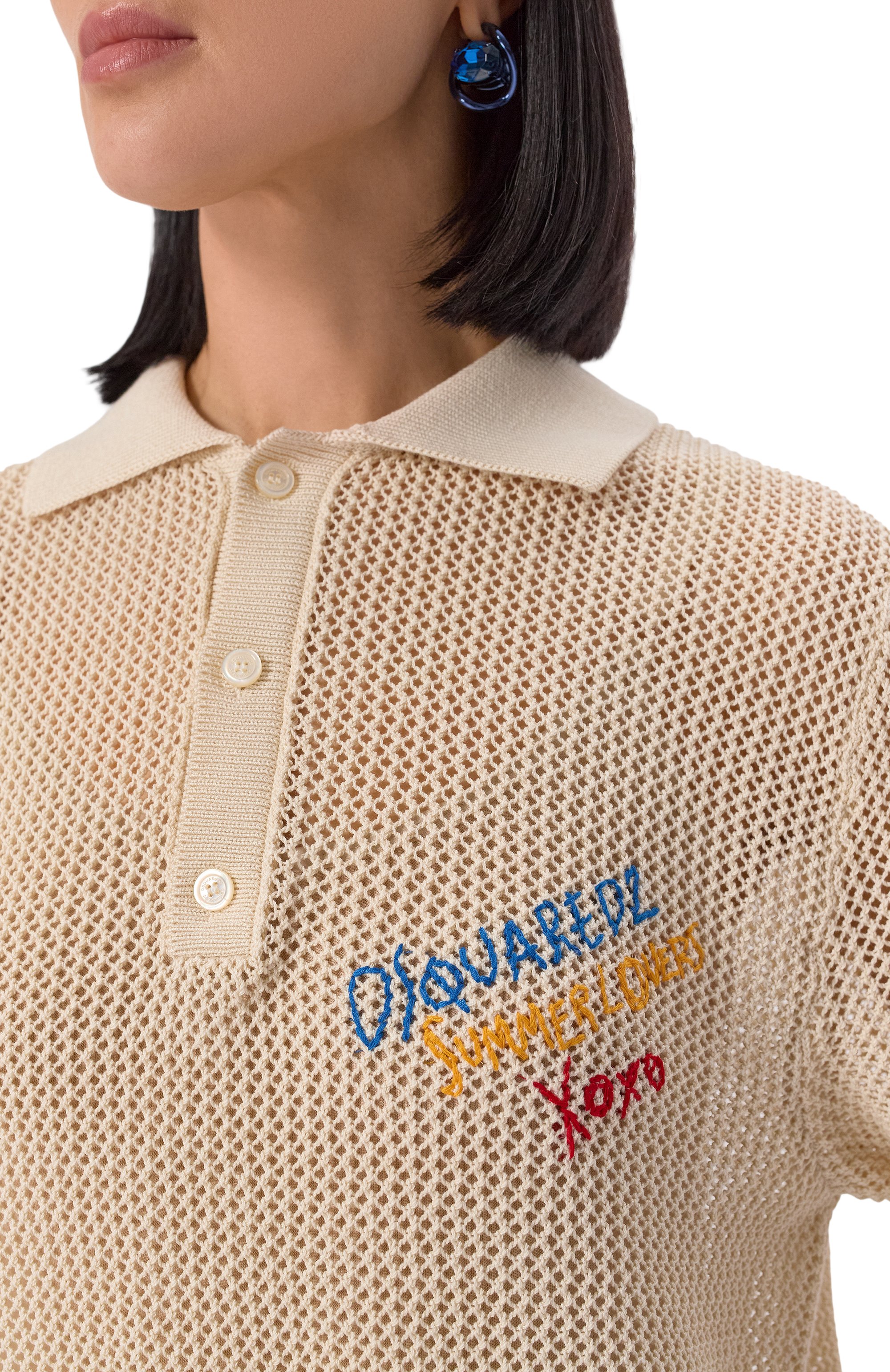 Хлопковое поло DSQUARED2, арт. S73HA0173/D13130, фото 5