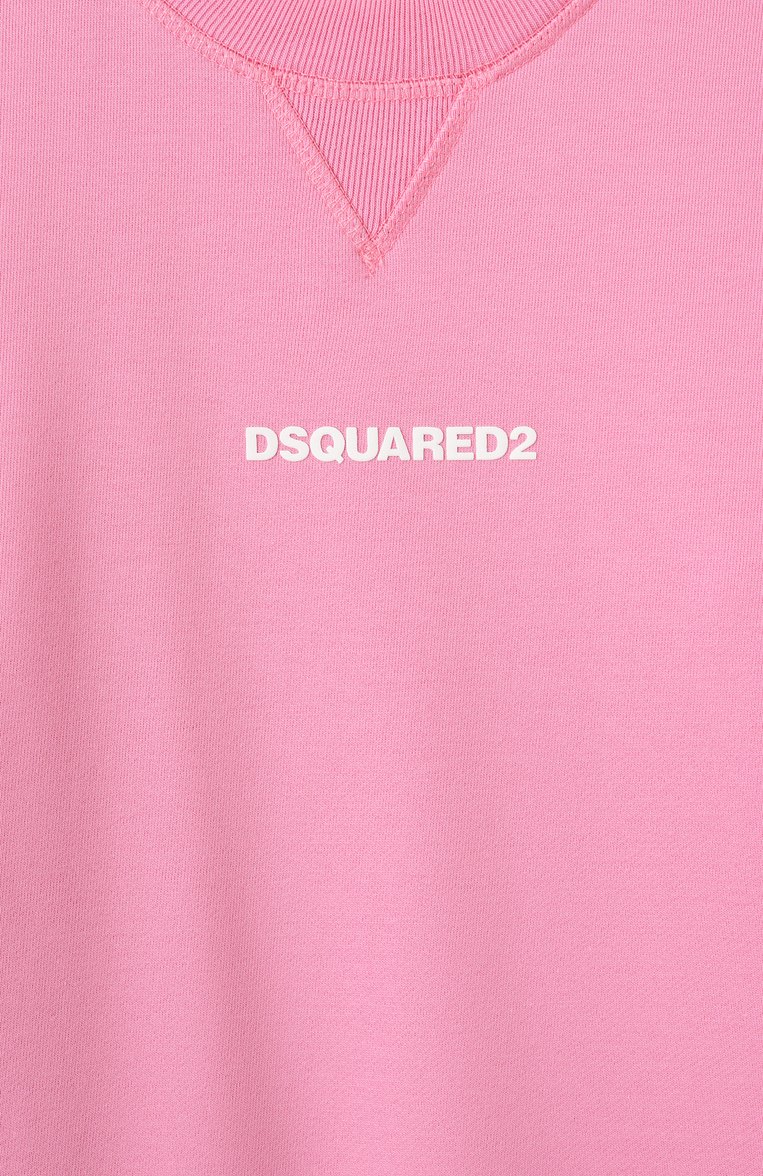 Мужского хлопковый свитшот DSQUARED2 розового цвета, арт. DQ2739/D0094 | Фото 3 (Региональные ограничения белый список (Axapta Mercury): Не проставлено; Нос: Не проставлено; Девочки Кросс-КТ: Свитшот-одежда; Материал внешний: Хлопок; Ростовка одежда: 8 лет | 128 см, 10 - 11 лет | 140 - 146см, 6 лет | 116 см, 13 - 15 лет | 158 см, 16 лет | 164 см)