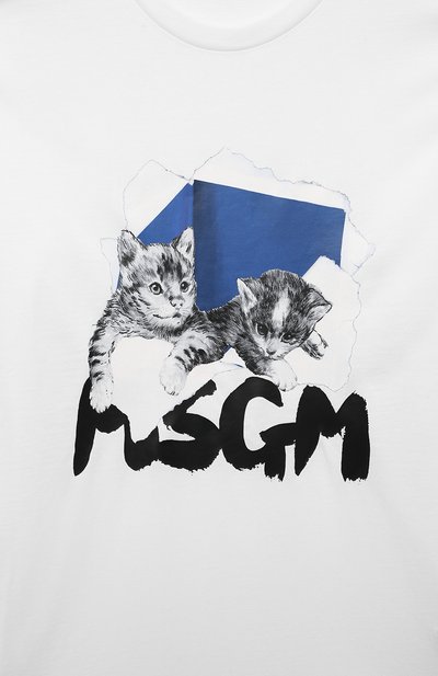 Хлопковый лонгслив MSGM KIDS, арт. F4MSJGTH223, фото 3