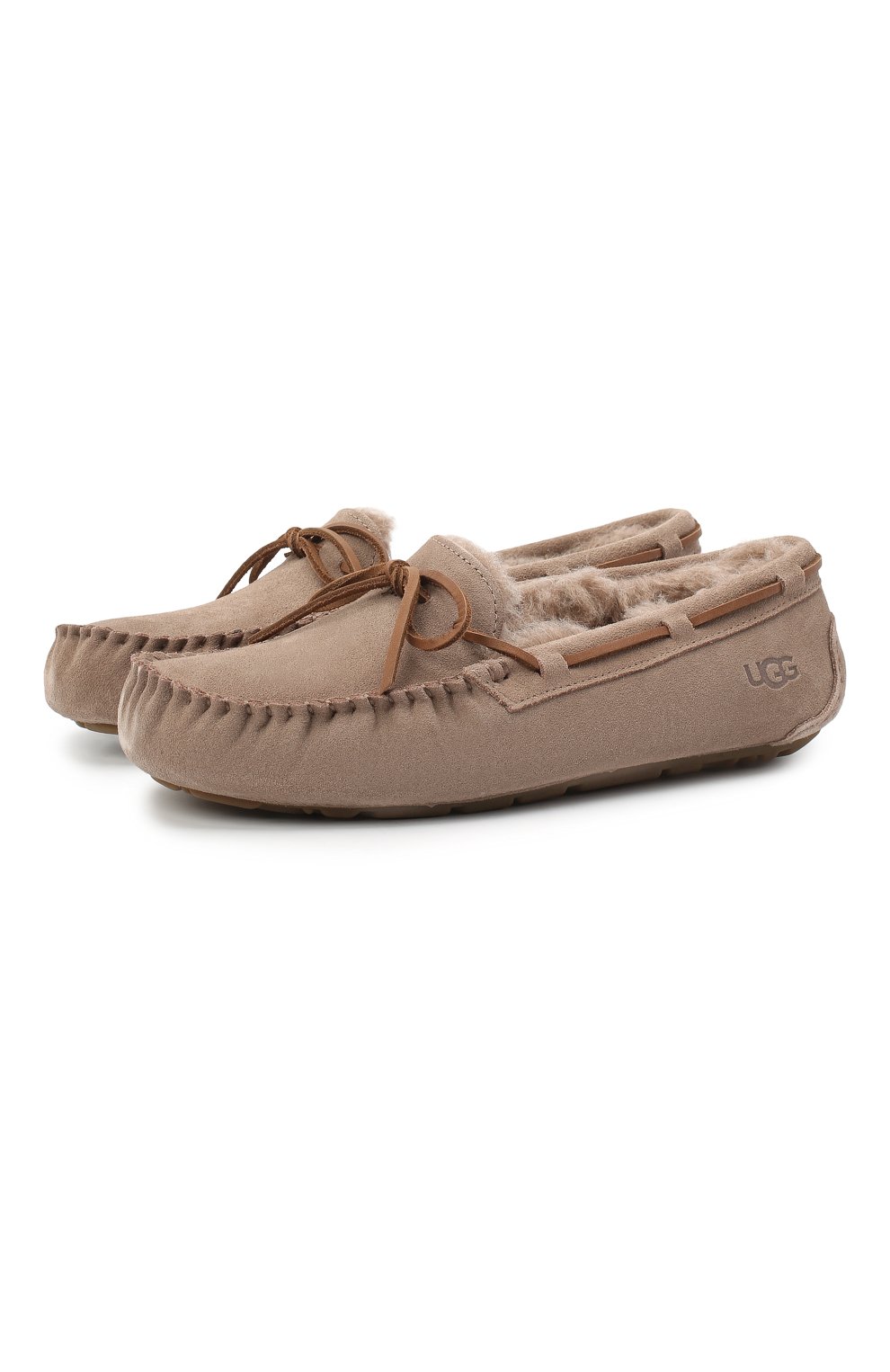 Замшевые мокасины dakota UGG коричневого цвета по цене 12950 руб., арт. 1107949_CRBO, фото 1 Замшевые мокасины dakota UGG, арт. 1107949_CRBO, фото 1