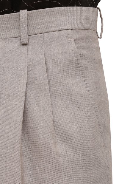 Брюки изо льна и шерсти BRIONI, арт. RPAI0N/P1115/CAPRI, фото 5