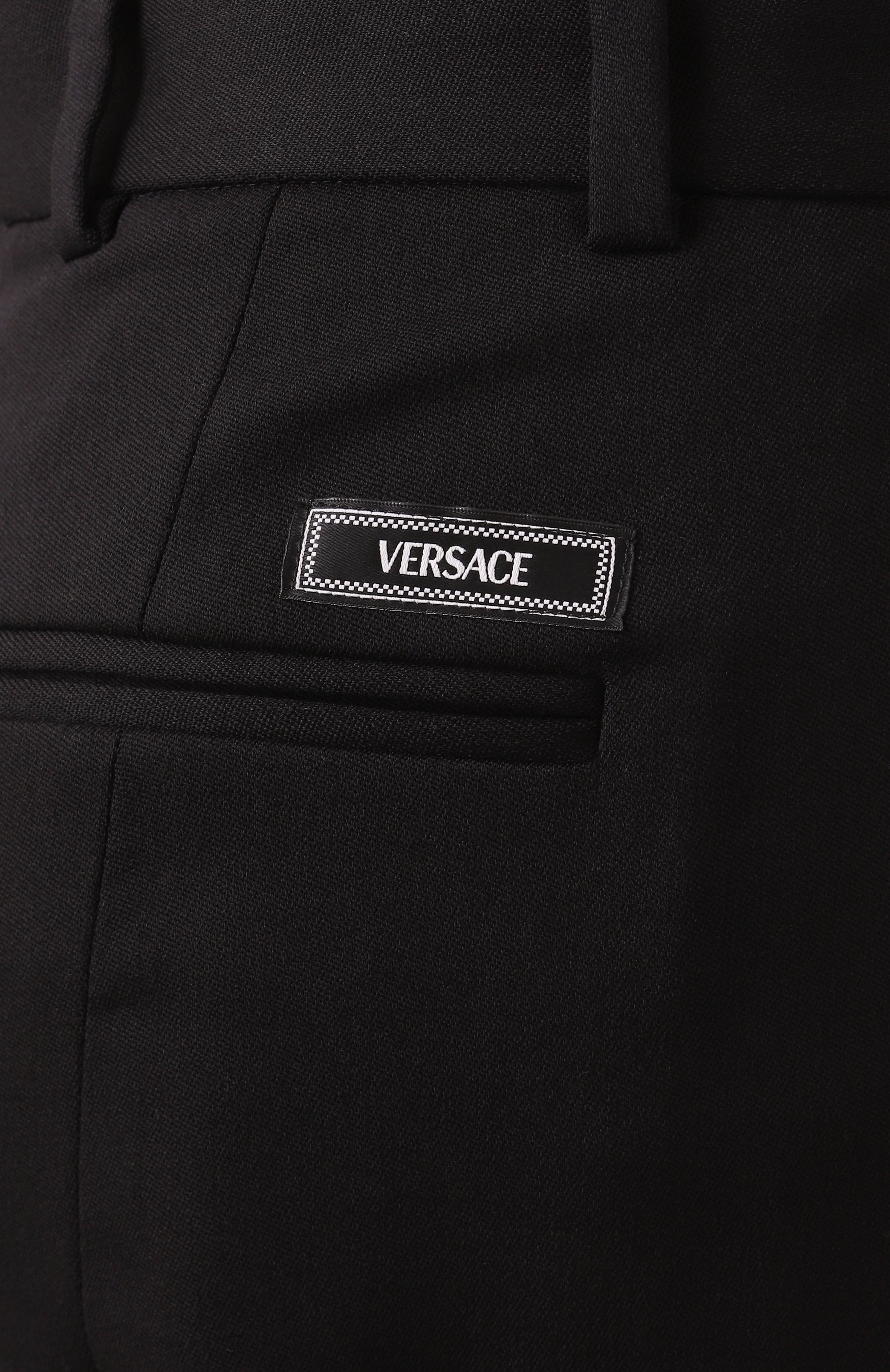 Шерстяные брюки VERSACE, арт. 1017684/1A12258, фото 6