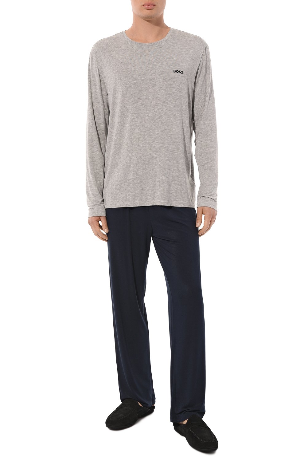 Брюки BOSS темно-синего цвета по цене 6000 руб., арт. 50475241, фото 2 Брюки BOSS, арт. 50475241, фото 2