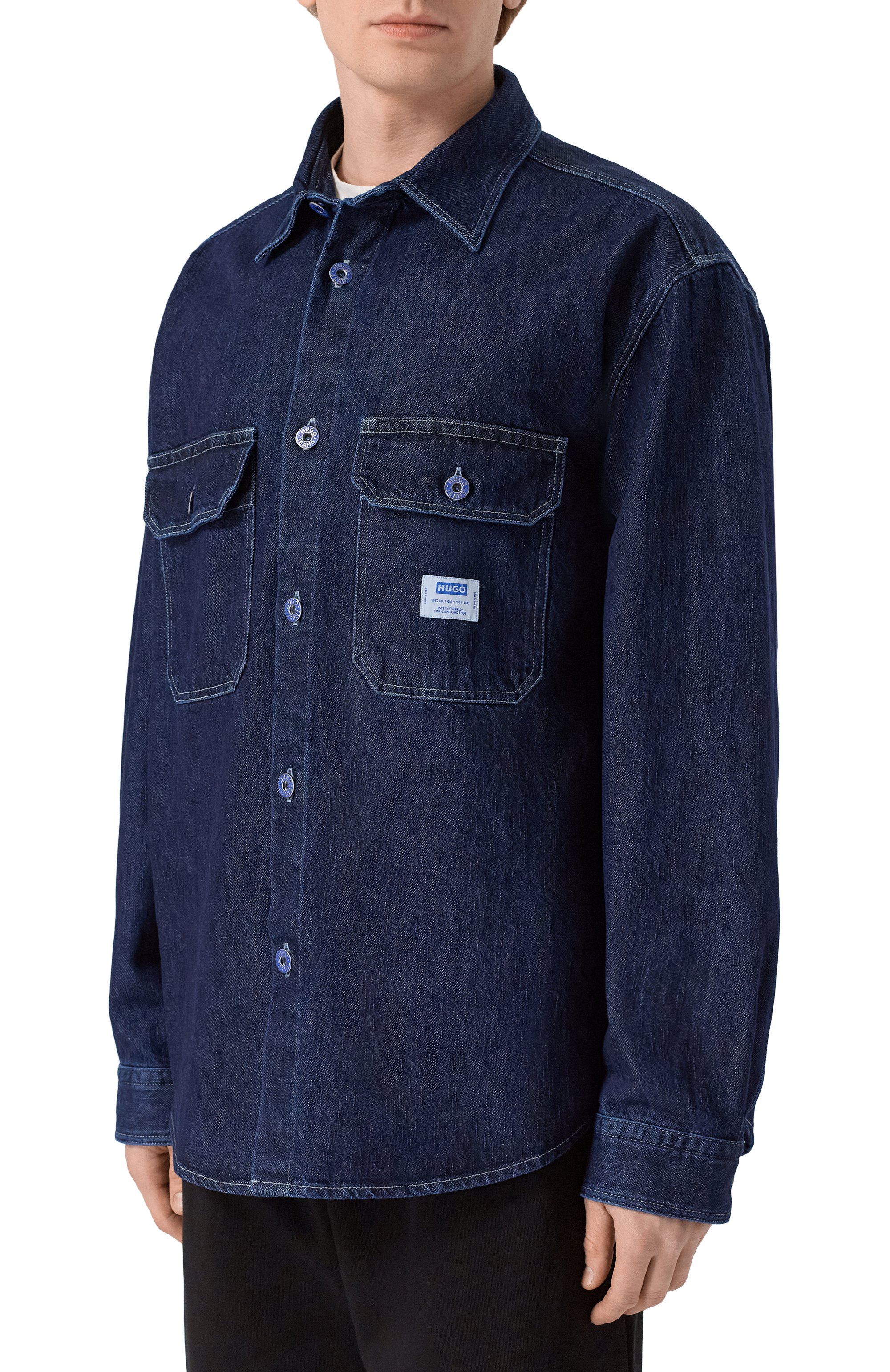 Джинсовая рубашка HUGO BLUE, арт. 50556349, фото 3