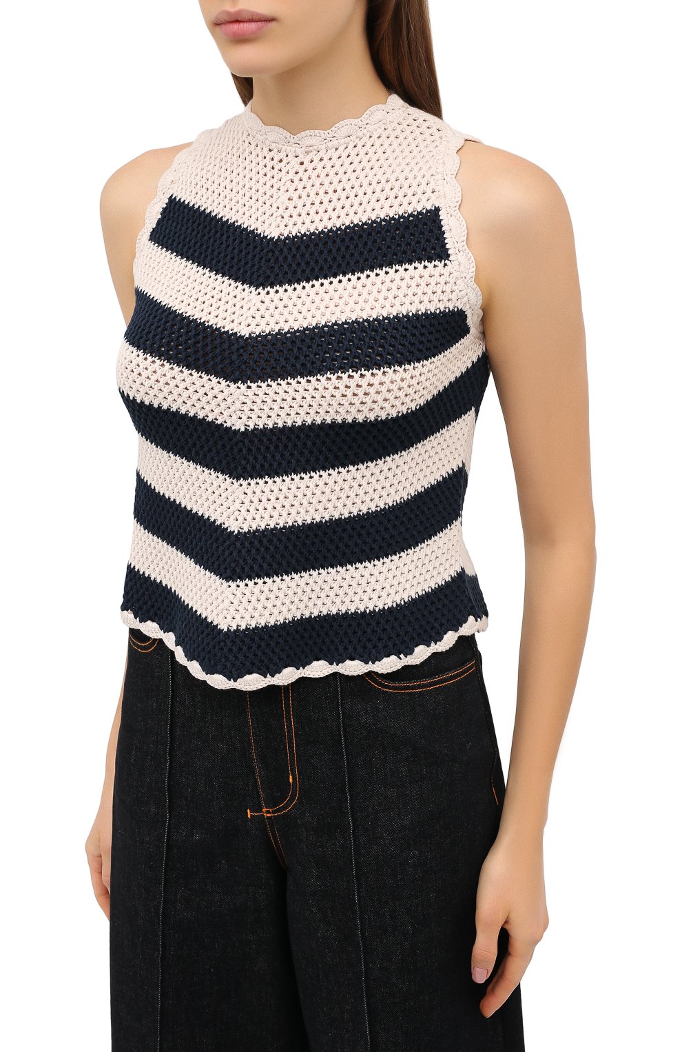 Хлопковый топ GUCCI, арт. 631588/XKBIB, фото 3