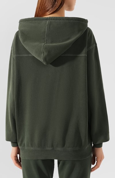Хлопковое худи ACNE STUDIOS зеленого цвета по цене 21350 руб., арт. AI0035, фото 4 Хлопковое худи ACNE STUDIOS, арт. AI0035, фото 4