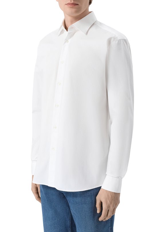 Хлопковая сорочка HUGO 50519812 Белый  50519812 Фото 3