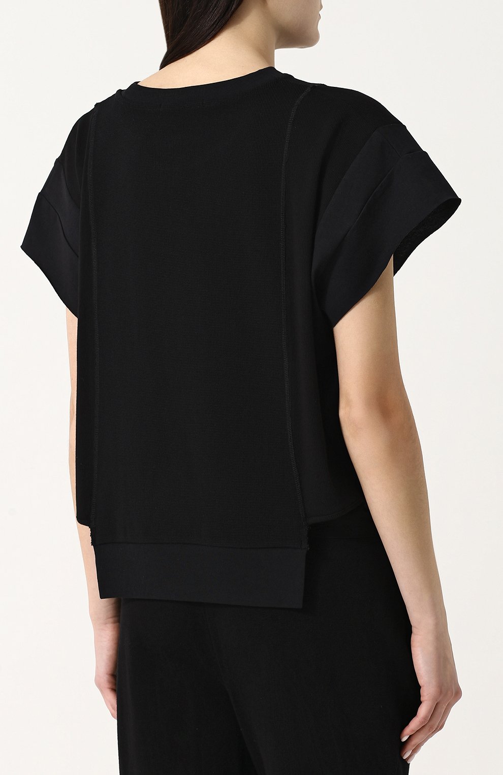 Хлопковая футболка свободного кроя с круглым вырезом ALEXANDERWANG.T, арт. 4C181024E9, фото 4