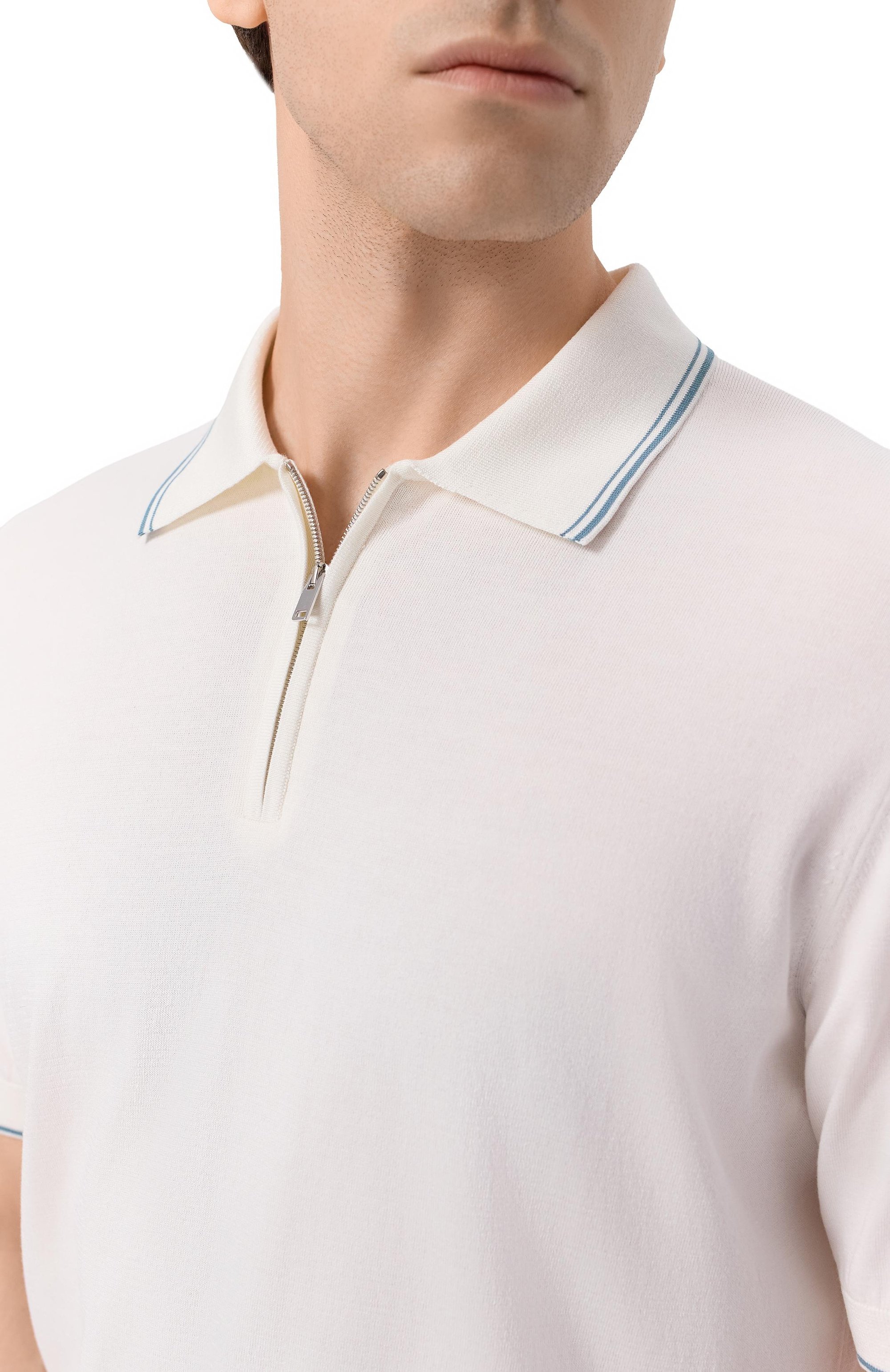 Поло из хлопка и шелка MVST, арт. M26.CSM.K425/C0TT0N/SILK, фото 5