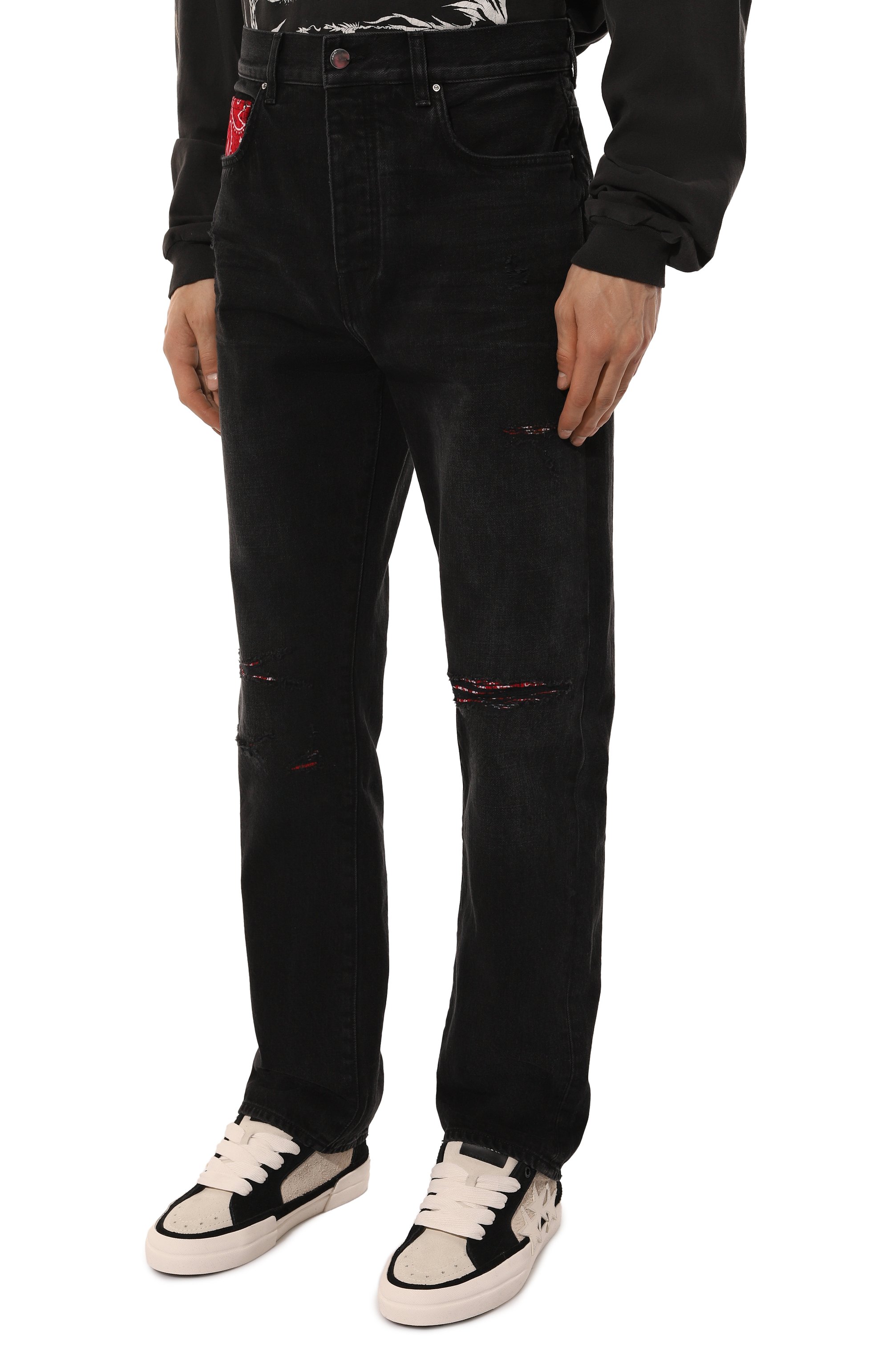 Джинсы AMIRI черного цвета по цене 114500 руб., арт. AMDNGH1027, фото 3 Джинсы AMIRI, арт. AMDNGH1027, фото 3