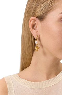 Женские серьги MARNI золотого цвета, арт. 0RMV0544A0 M2001 | Фото 2 (Региональные ограничения белый список (Axapta Mercury): Не проставлено; Нос: Не проставлено; Материал: Металл)