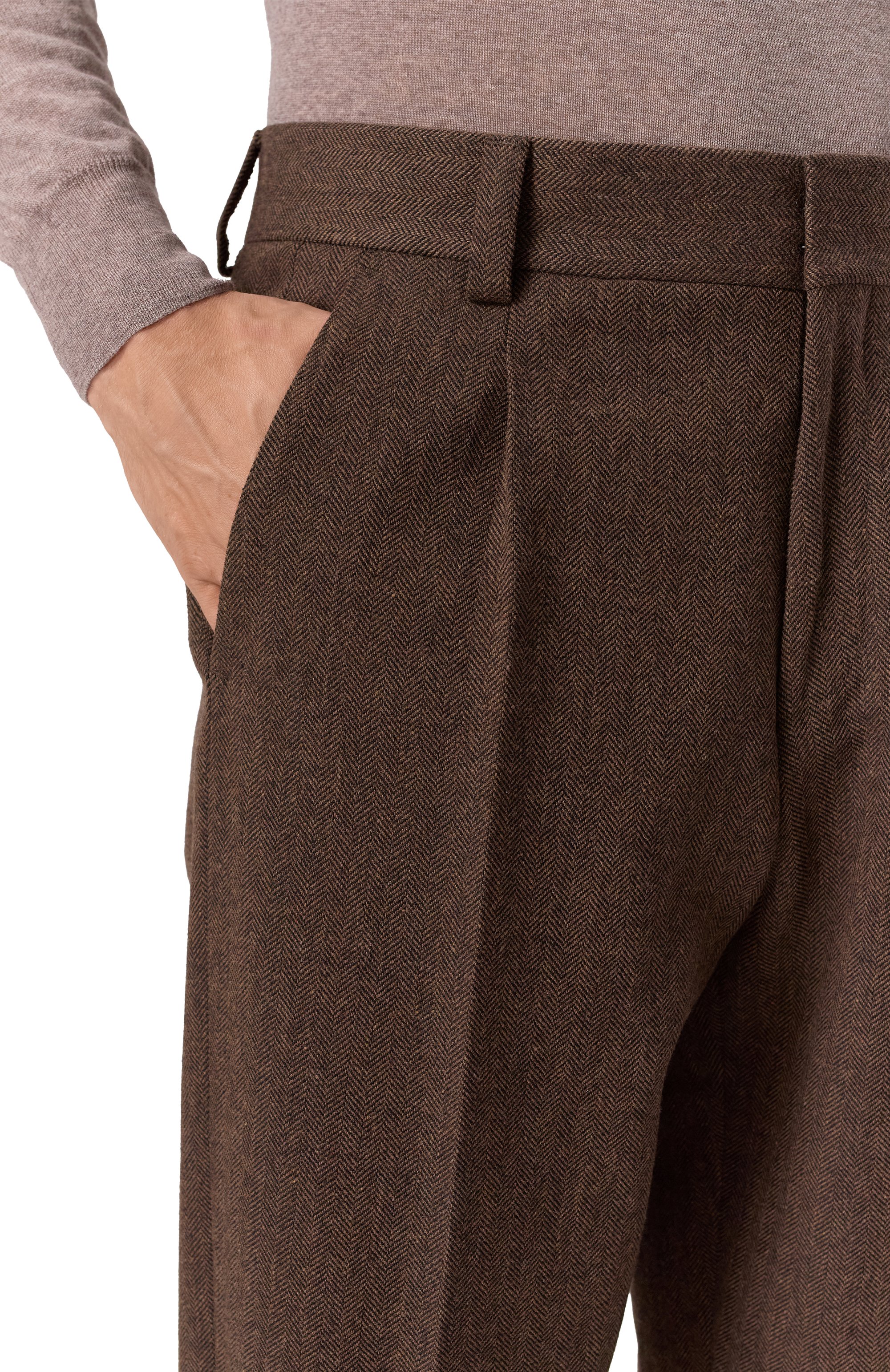 Брюки из шерсти и хлопка HUGO, арт. 50544668, фото 5