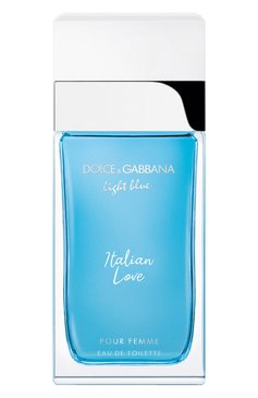 Туалетная вода light blue italian love (100ml) DOLCE & GABBANA бе�сцветного цвета, арт. 30701857DG | Фото 1 (Обьем косметики: 100ml; Тип продукта - парфюмерия: Туалетная вода; Ограничения доставки: flammable)