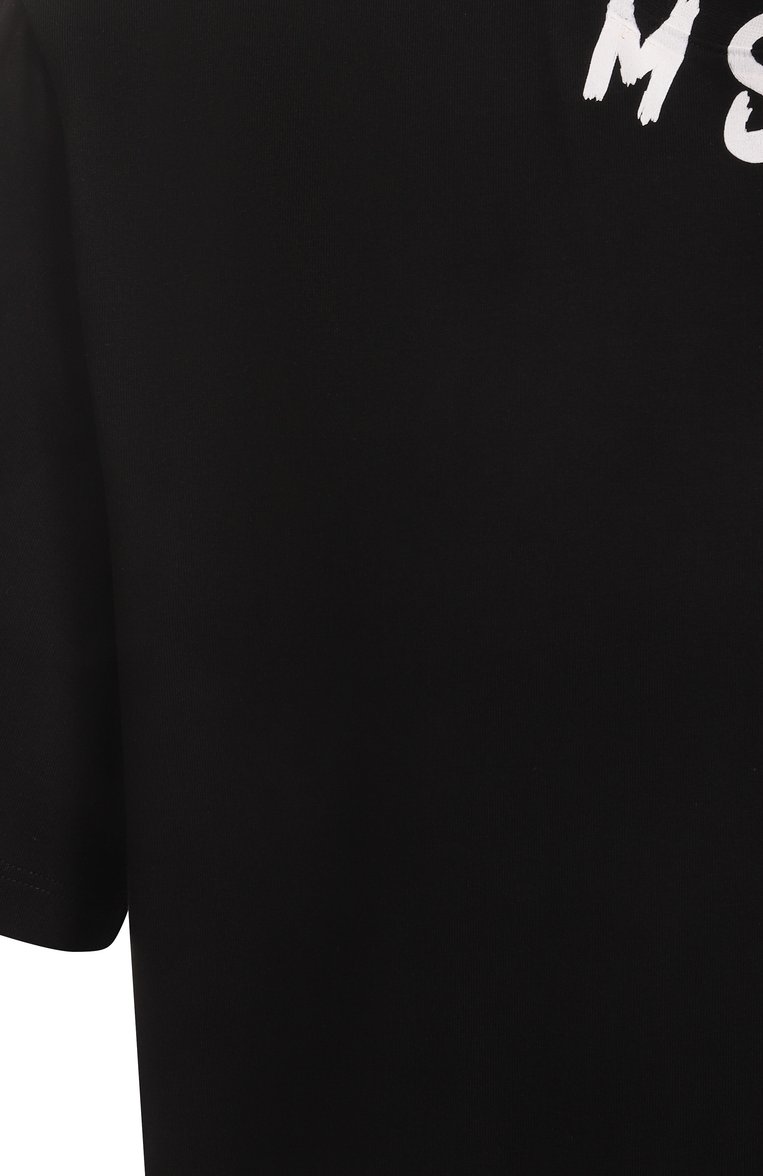 Мужская хлопковая футболка MSGM черного цвета, арт. 3840MM102/257002 | Фото 6 (Материал внешний: Хлопок; Длина (для топов): Стандартные; Рукава: Короткие; Принт: С принтом; Стили: Спорт-шик; Мужское Кросс-КТ: Футболка-одежда)
