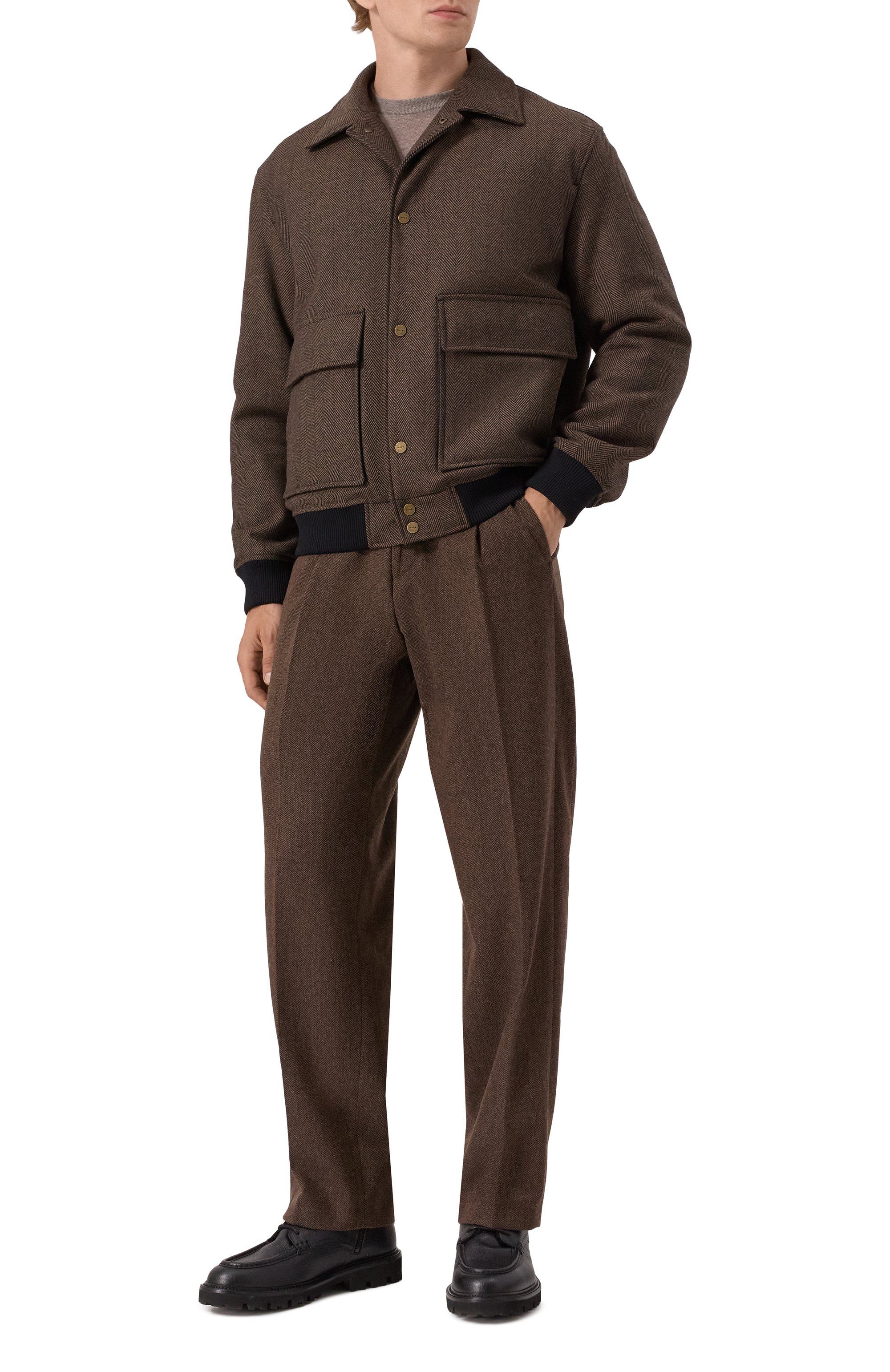 Бомбер из хлопка и шерсти HUGO, арт. 50542617, фото 2