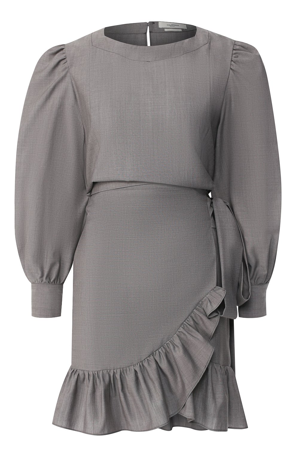 Шерстяное платье ISABEL MARANT ETOILE серого цвета по цене 57850 руб., арт. R01330-19P010E/NELICIA, фото 1 Шерстяное платье ISABEL MARANT ETOILE, арт. R01330-19P010E/NELICIA, фото 1