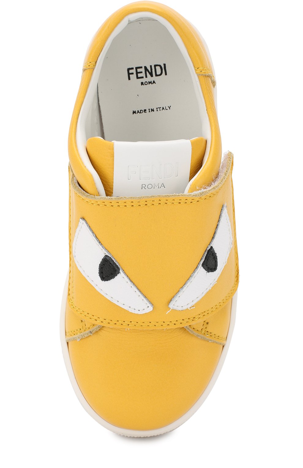 Кожаные кеды с застежками велькро FENDI, арт. JMR160/NA7/28-35, фото 4