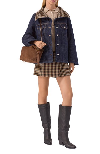 Кожаные сапоги VIC MATIE черного цвета по цене 79850 руб., арт. 1H4510D_H10H070101, фото 3 Кожаные сапоги VIC MATIE, арт. 1H4510D_H10H070101, фото 3