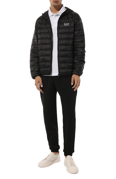 Хлопковое поло EA7 белого цвета по цене 9725 руб., арт. 6DPF16/PJVQZ/3XL, фото 2 Хлопковое поло EA7, арт. 6DPF16/PJVQZ/3XL, фото 2