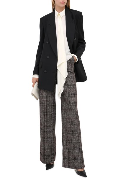 Брюки из шерсти и хлопка DOLCE & GABBANA, арт. FTBM0T/FQMH2, фото 2