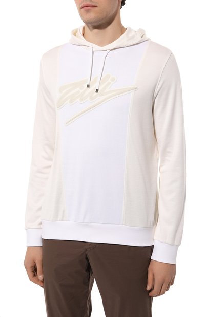 Худи из хлопка и шелка ZILLI, арт. JSS012M0144VFS000, фото 3