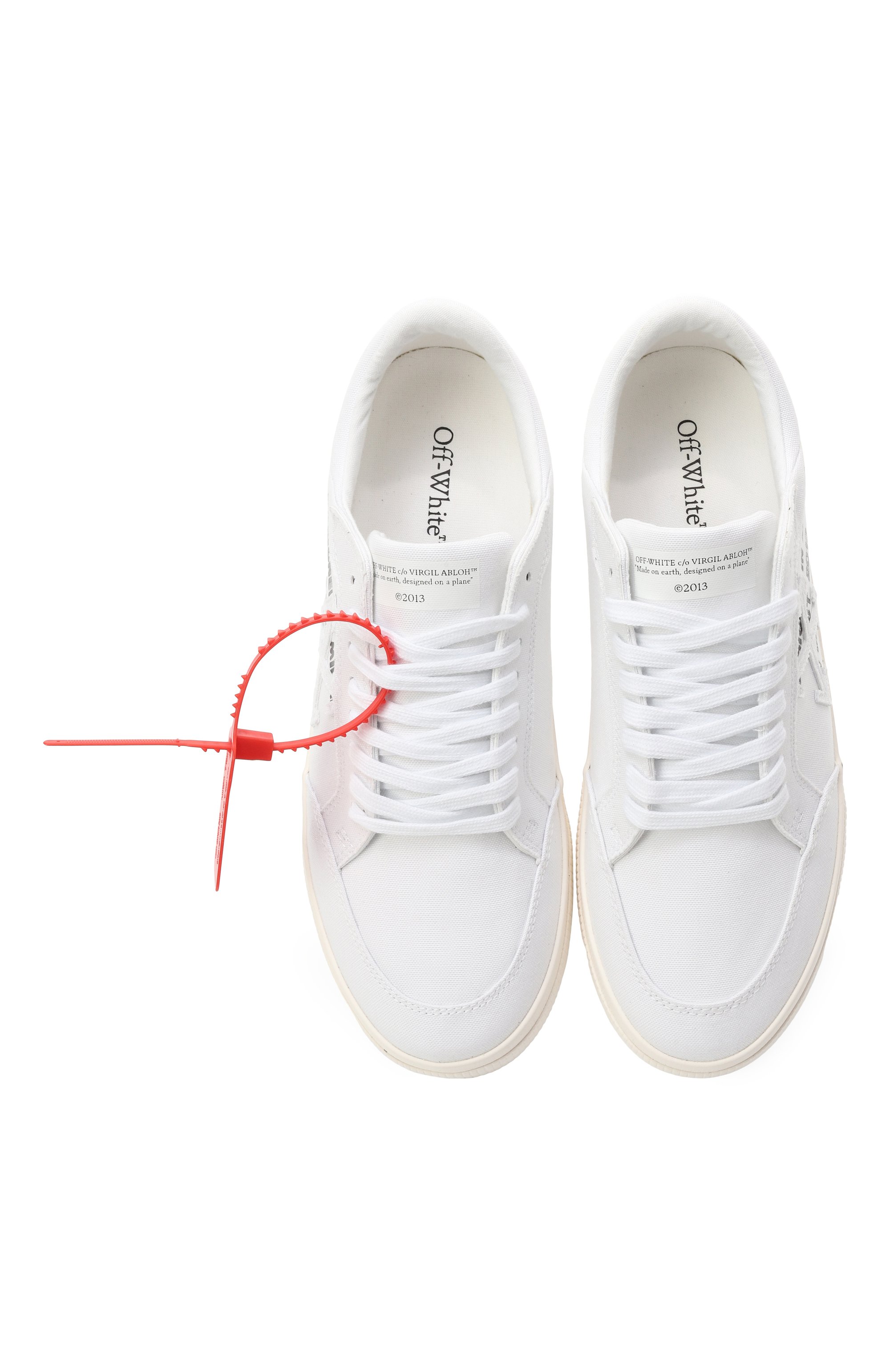 Текстильные кеды new low vulcanized OFF-WHITE, арт. 0MIA293S25FAB002, фото 6
