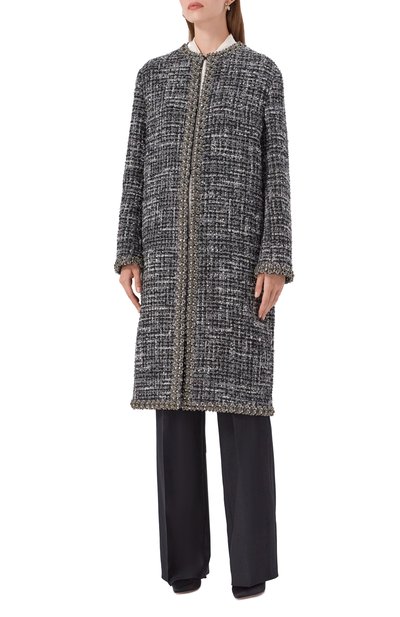 Твидовое пальто VALENTINO серого цвета по цене 827500 руб., арт. 5B3CA7858SF, фото 3 Твидовое пальто VALENTINO, арт. 5B3CA7858SF, фото 3