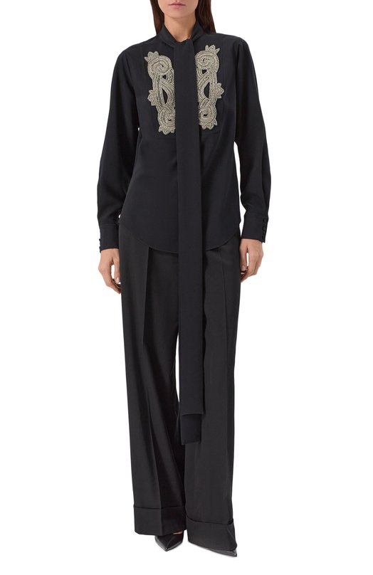 Блузка Zuhair Murad PBL25019/CRCA018 Чёрный  PBL25019/CRCA018 Фото 3